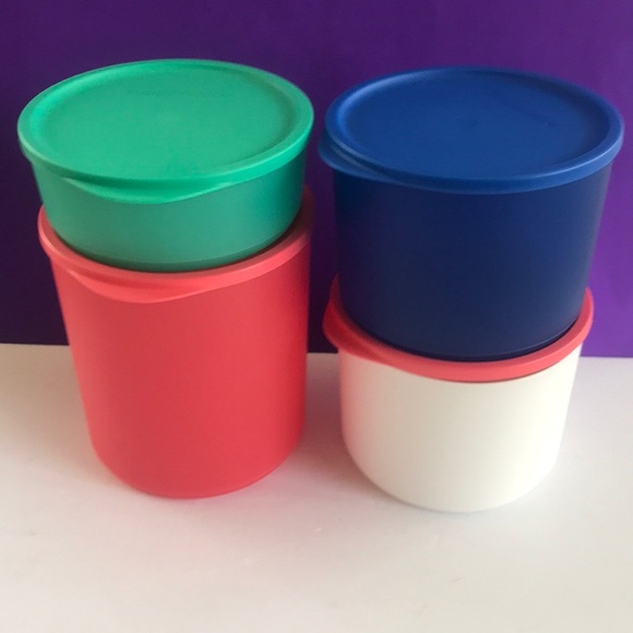 Tupperware Round Container Set of 4 Ideal for Refrigerator & microwave - Picture 12 of 12